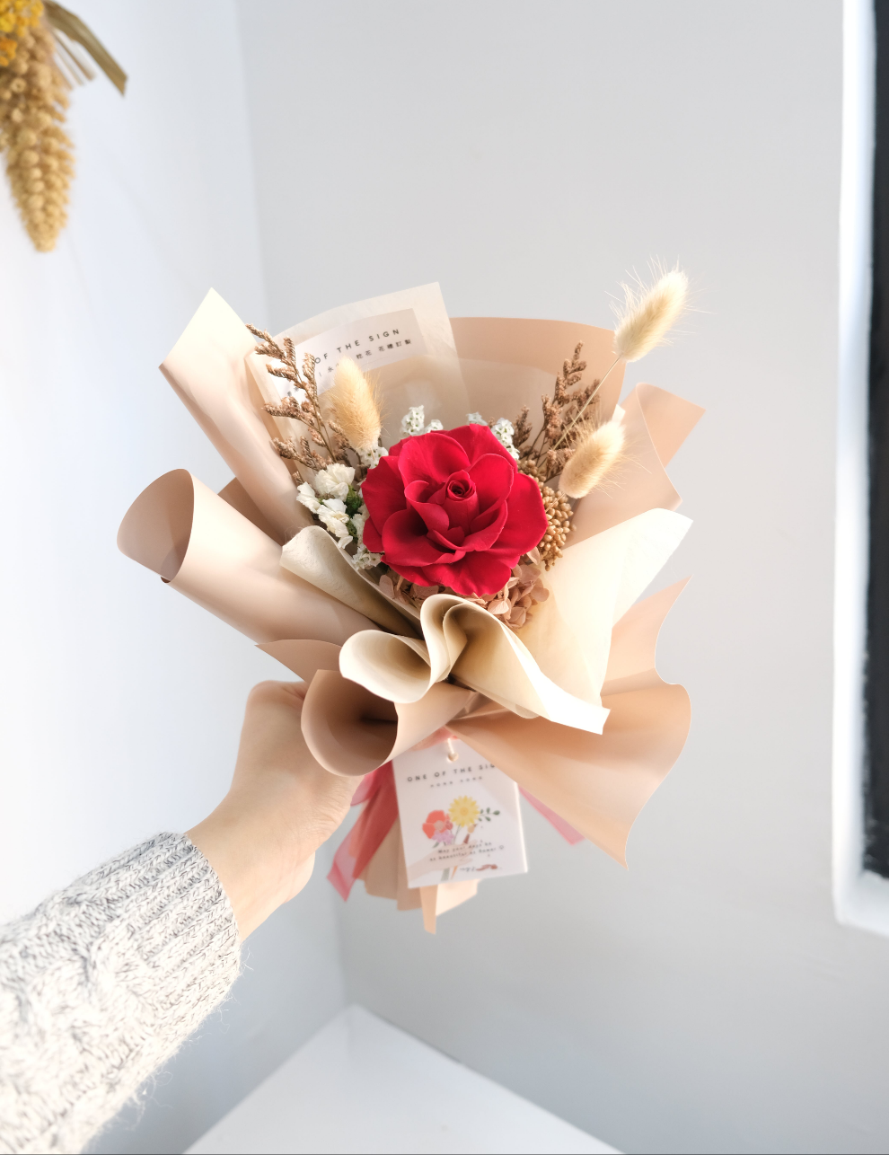 單支玫瑰花束 | Single Preserved Rose