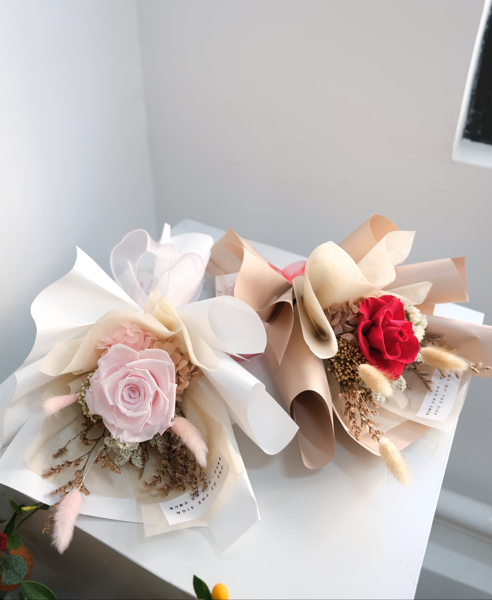 單支玫瑰花束 | Single Preserved Rose