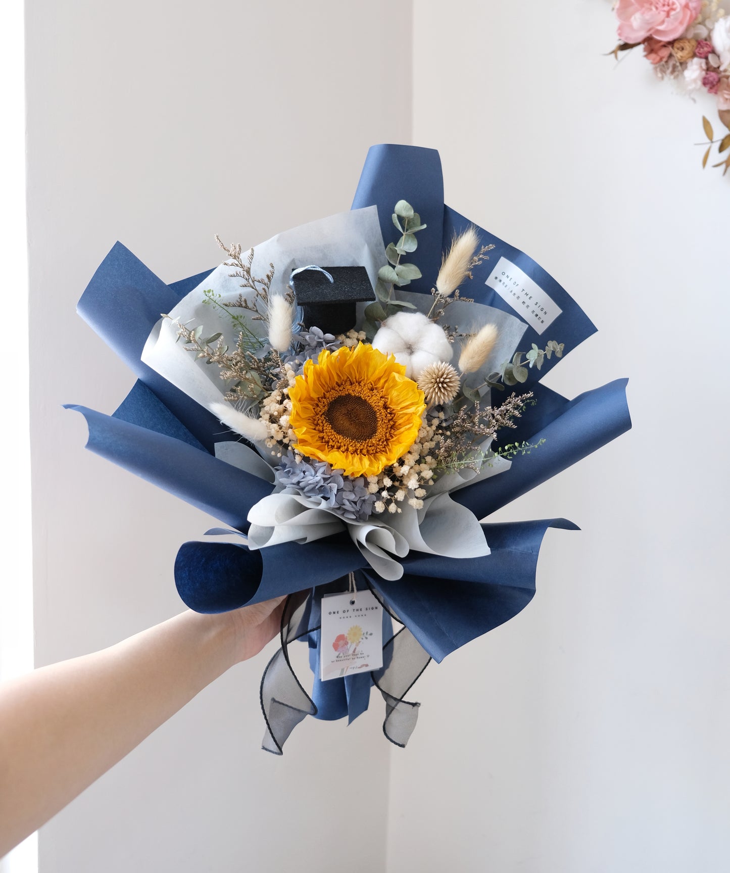 保鮮花向日葵 x 木棉花花束 | Preserved Sunflower x Cotton flower bouquet