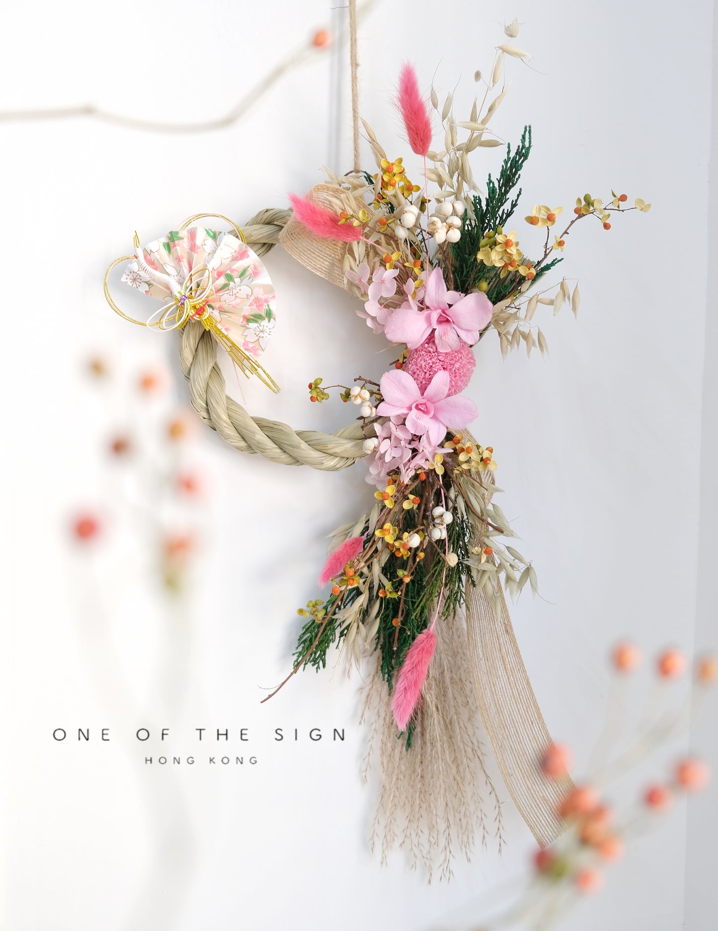 Preserved Japan Orchid Shime-nawa 日本永生蝴蝶蘭注連繩