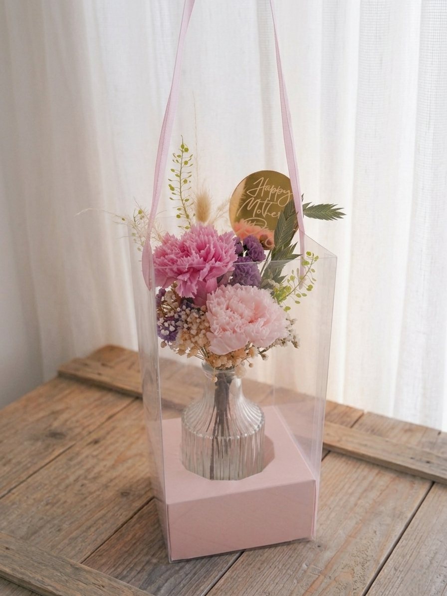 永生花康乃馨小花樽