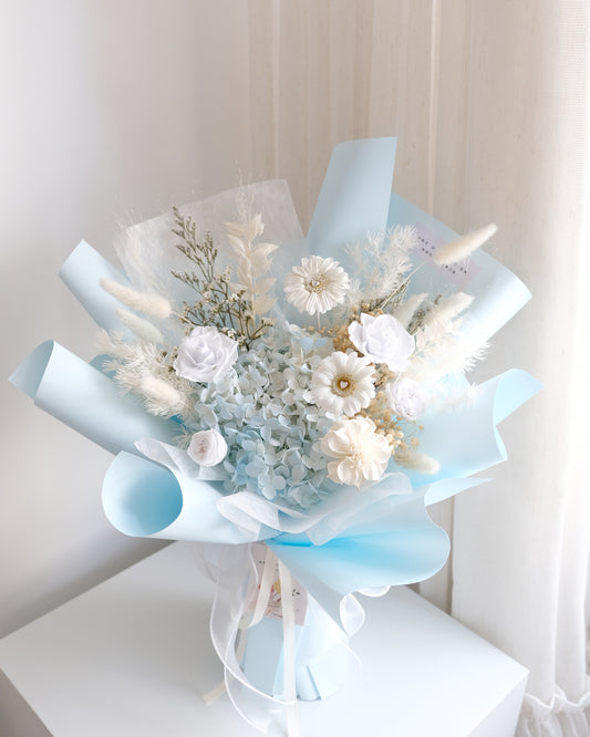 非洲菊x繡球花永生花束 | Preserved Gerbera x Hydrangea Bouquet