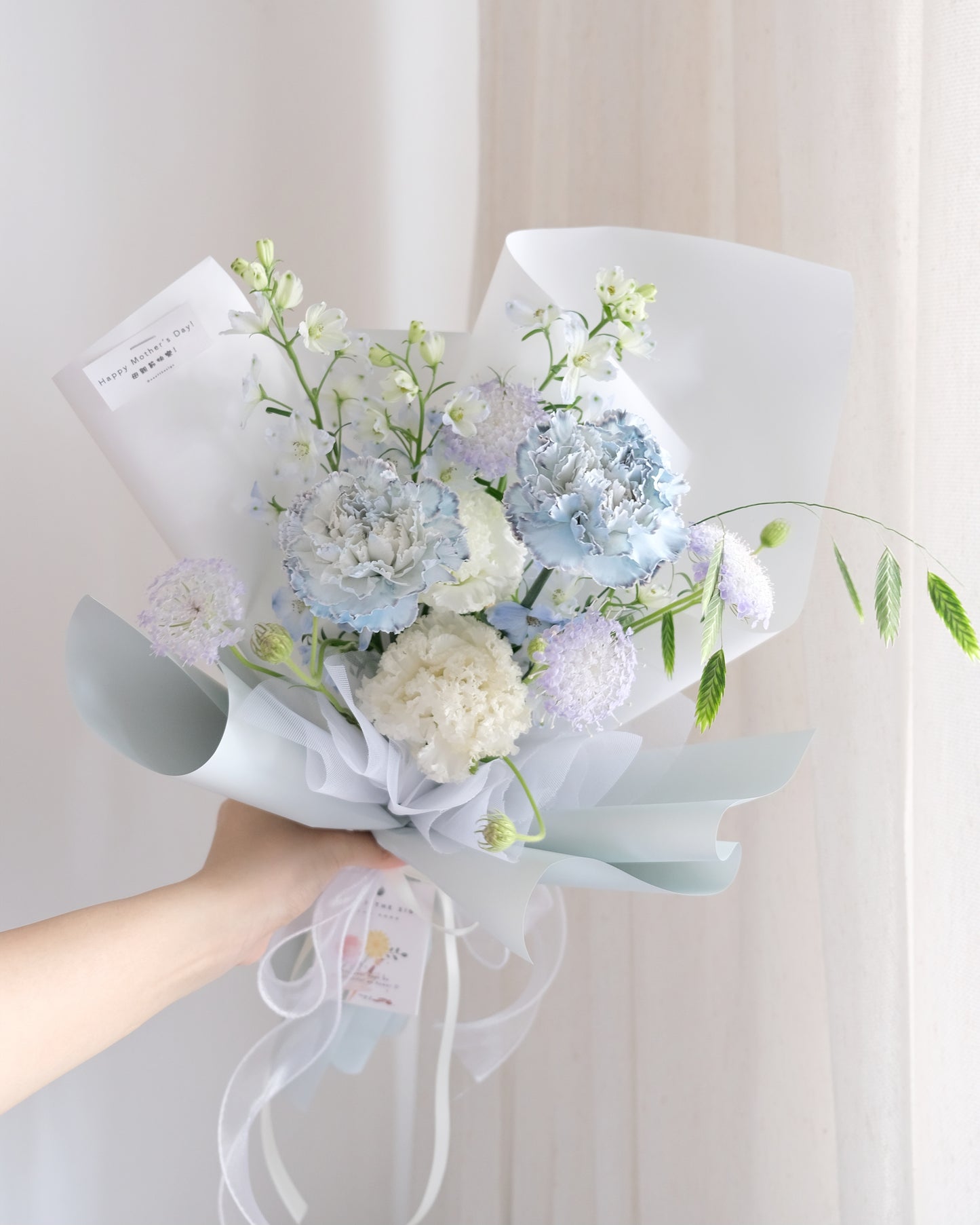 自家噴染康乃馨鮮花束